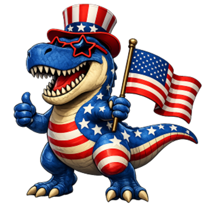 red white and blue Trex