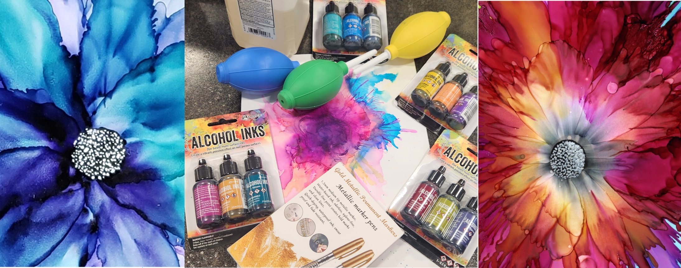 alcohol ink art and supplies