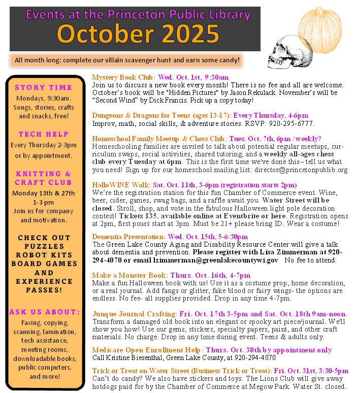october calendar