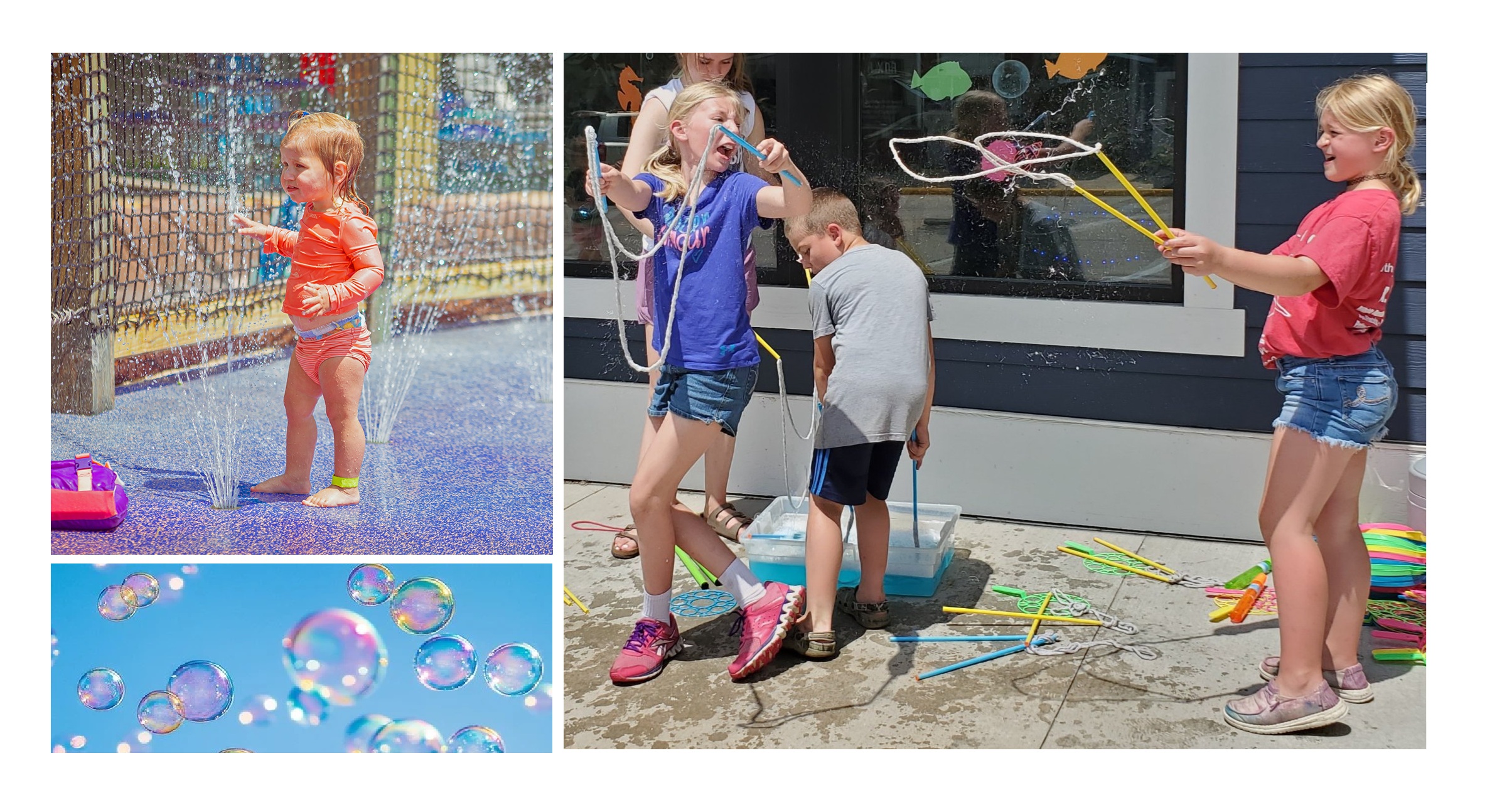 kids splashing