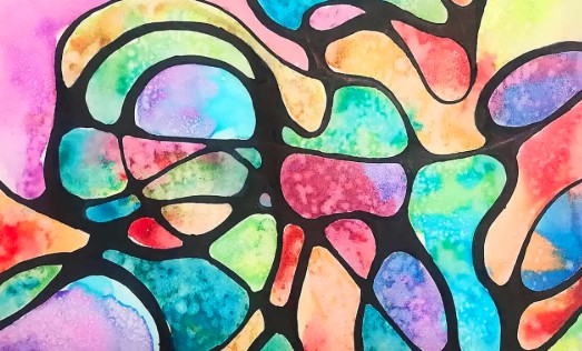 neurographic watercolors